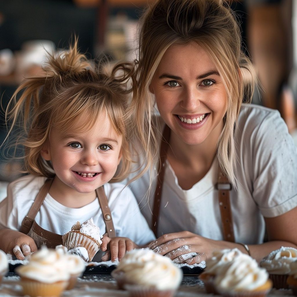 mother-daughter-baking-pastries